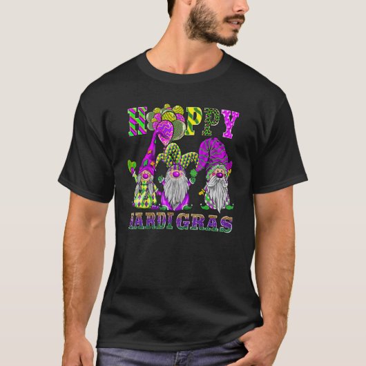 Mardi Gras Gnomes Leopard Costume Shirt (Voorkant)