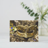 MARDI GRAS GOLD BRIEFKAART (Staand voorkant)