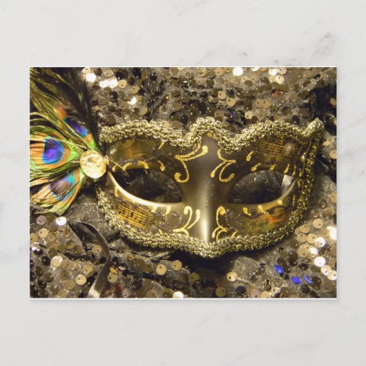 MARDI GRAS GOLD BRIEFKAART (Voorkant)