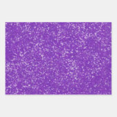 Mardi Gras Gold Paars Green Faux Glitter Bling Inpakpapier Vel (Voorkant 3)