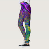 Mardi Gras Gold Paarse Black Green Leggings Naam (Links)
