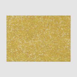 Mardi Gras Gold Solid Color Faux Glitter Bling Tissuepapier