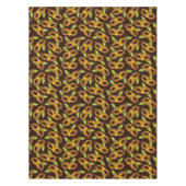 Mardi Gras Golden Mask Green Feathers Tafelkleed (Voorkant)