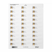 Mardi Gras Golden Retriever Etiket (Full Sheet)
