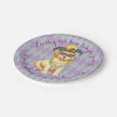 Mardi Gras Golden Retriever Papieren Bordje (Gekanteld)