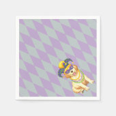 Mardi Gras Golden Retriever Servetten (Voorkant)