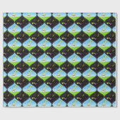 Mardi Gras Golf Ball Celebrating  Cadeaupapier (Vlak)