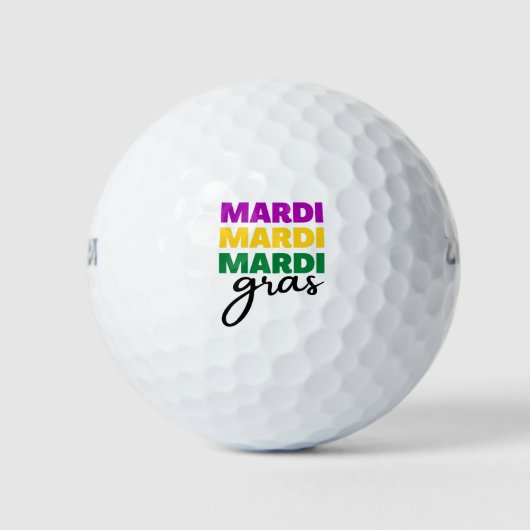 Mardi Gras Golfballen (Voorkant)