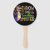Mardi Gras Gooi me iets, meneer Fan/Sign Handwaaier (Achterkant)