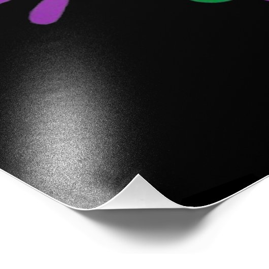 Mardi Gras gooi me iets tegen Mister Foto Afdruk (Hoek)