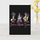 Mardi Gras Goose 2026 Gift Funny Tee Men,women  Kaart (Gele Bloem)