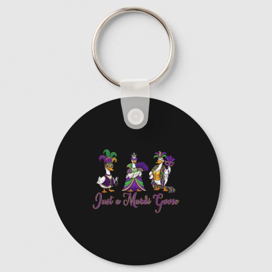 Mardi Gras Goose 2026 Gift Funny Tee Men,women  Sleutelhanger (Voorkant)