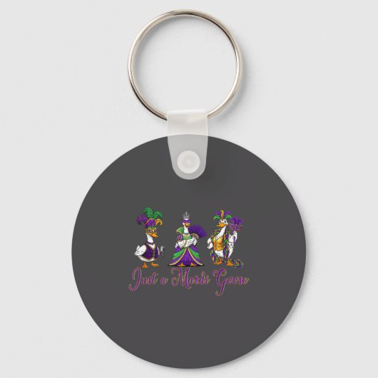 Mardi Gras Goose 2026 Gift Funny Tee Men, Women  Sleutelhanger (Voorkant)