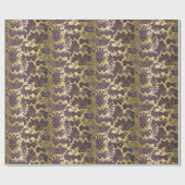 Mardi Gras Goud en Paarse Maskers Cadeaupapier (Vlak)