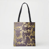 Mardi Gras Goud en Paarse Maskers Tote Bag (Voorkant)