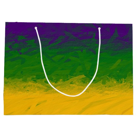 Mardi Gras Gradient Groot Cadeauzakje (Achterkant)
