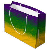 Mardi Gras Gradient Groot Cadeauzakje (Achterkant Gekanteld)