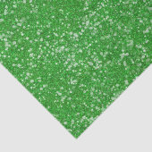 Mardi Gras Green Solid Color Faux Glitter Bling Tissuepapier (Detail)