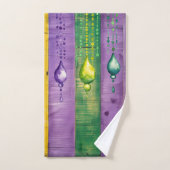 Mardi Gras | Groen Goud Paarse | Carnaval Bad Handdoek (Handdoek)