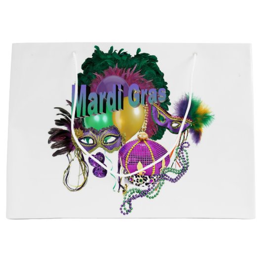 Mardi Gras Groot Cadeauzakje (Voorkant)
