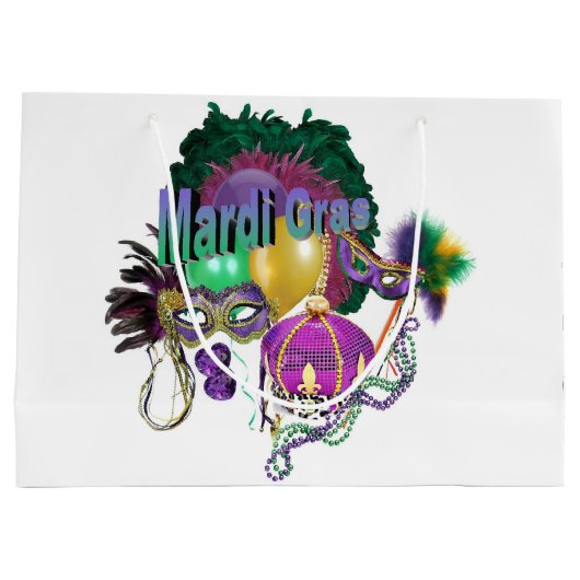 Mardi Gras Groot Cadeauzakje (Achterkant)