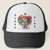 Mardi Gras Gumbo King Uitzicht Hints alstublieft Trucker Pet (Voorkant)