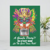 Mardi Gras Gumbo Queen Uitzicht Hints alstublieft Kaart (Staand voorkant)