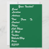 Mardi Gras Gumbo Queen Uitzicht Hints alstublieft Kaart (Achterkant)