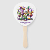 Mardi Gras     Hand Fan Handwaaier (Achterkant)
