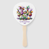 Mardi Gras handventilator Handwaaier (Achterkant)