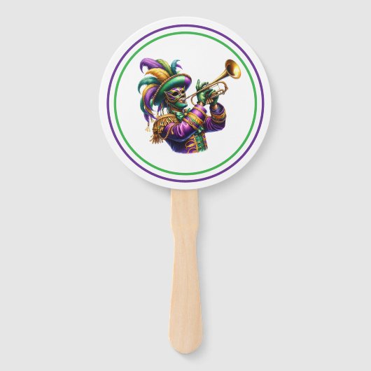 Mardi Gras Handwaaier (Voorkant)