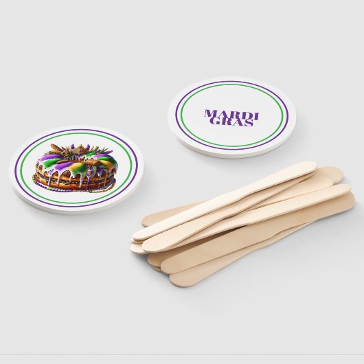 Mardi Gras Handwaaier (Niet-gemonteerd)