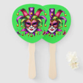 Mardi Gras     Handwaaier (Voorkant en achterkant)