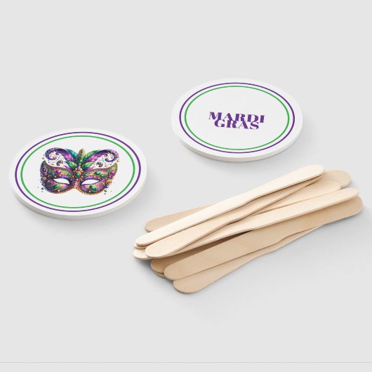 Mardi Gras Handwaaier (Niet-gemonteerd)
