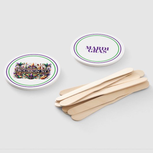 Mardi Gras Handwaaier (Niet-gemonteerd)