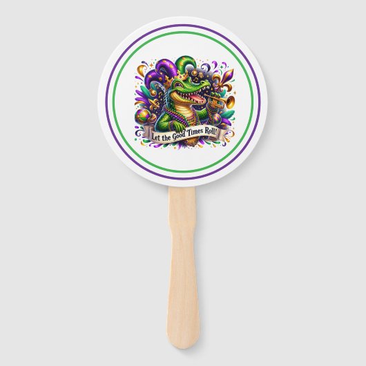 Mardi Gras Handwaaier (Voorkant)