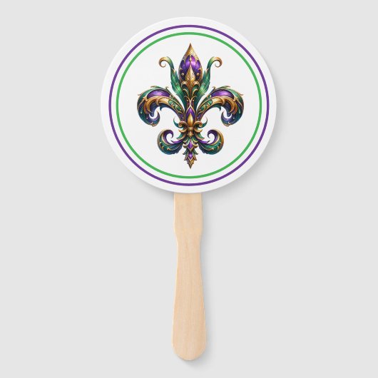 Mardi Gras Handwaaier (Voorkant)
