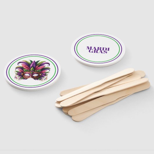 Mardi Gras Handwaaier (Niet-gemonteerd)