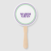 Mardi Gras Handwaaier (Achterkant)