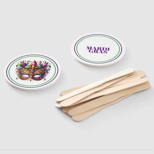 Mardi Gras Handwaaier (Niet-gemonteerd)