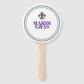 Mardi Gras Handwaaier (Achterkant)
