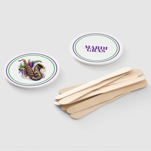 Mardi Gras Handwaaier (Niet-gemonteerd)