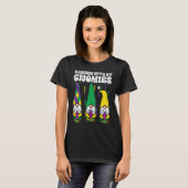 Mardi Gras Hanging With My Gnomies Gnomes Men Wome T-shirt (Voorkant volledig)