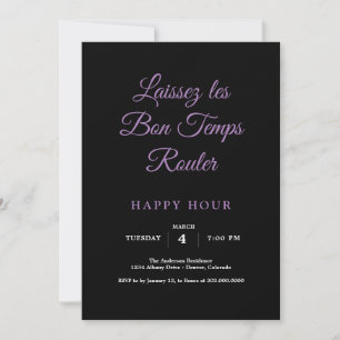 Mardi Gras Happy Hour Kaart