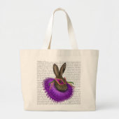 Mardi Gras Hare 2 Grote Tote Bag (Voorkant)
