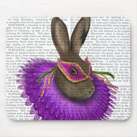 Mardi Gras Hare 2 Muismat (Voorkant)
