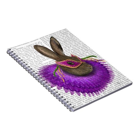 Mardi Gras Hare 2 Notitieboek (Rechterzijde)