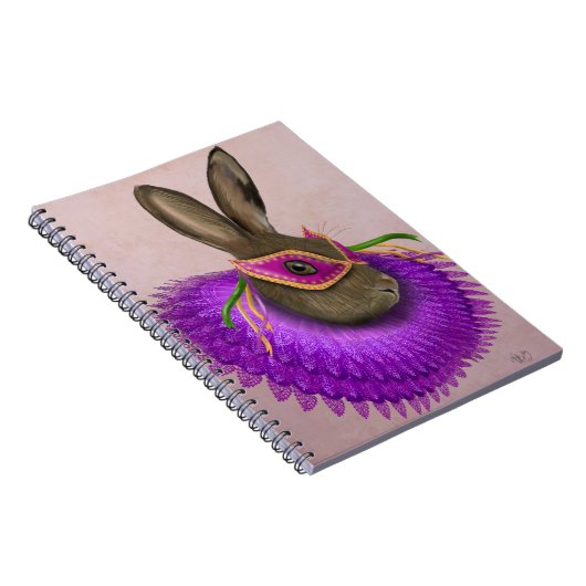 Mardi Gras Hare 4 Notitieboek (Rechterzijde)
