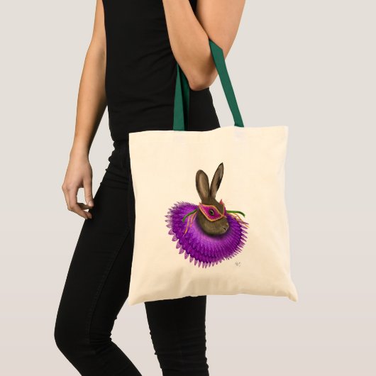 Mardi Gras Hare 4 Tote Bag (Voorkant (product))