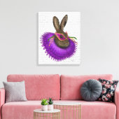 Mardi Gras Hare Canvas Afdruk (Insitu (Woonkamer))